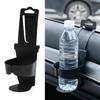Adjustable Automotive Drink Holder with Streamlined Aesthetic Ergonomic Bottle Stand For Most Vehicles Mounts Securely
