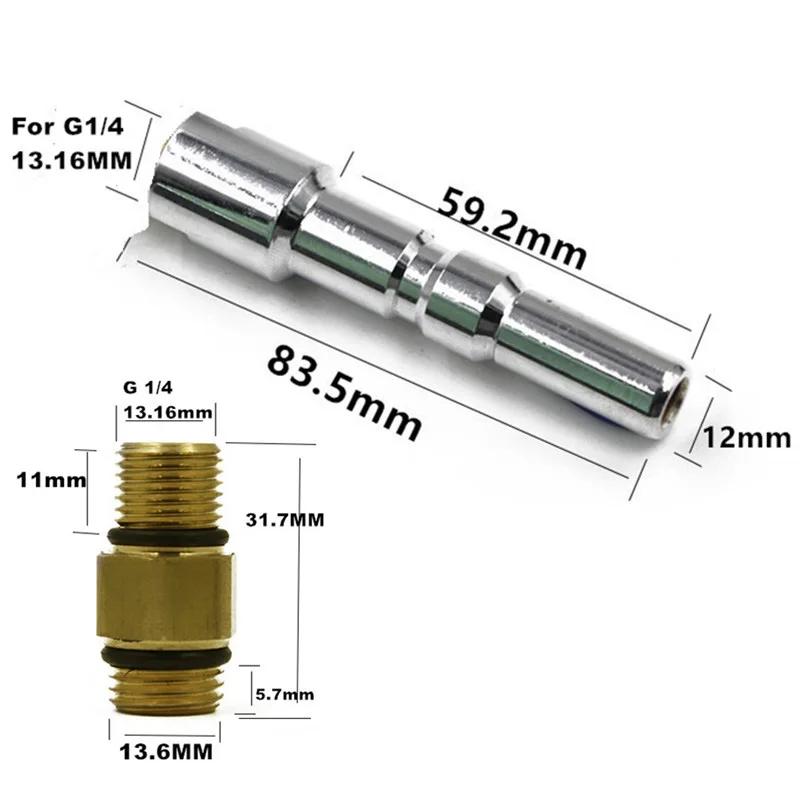 Portable Foam Pot connector Quick Connect Replacement Set Stainless steel Washer 1/4"Internal 200bar-2900PSI 2Pcs