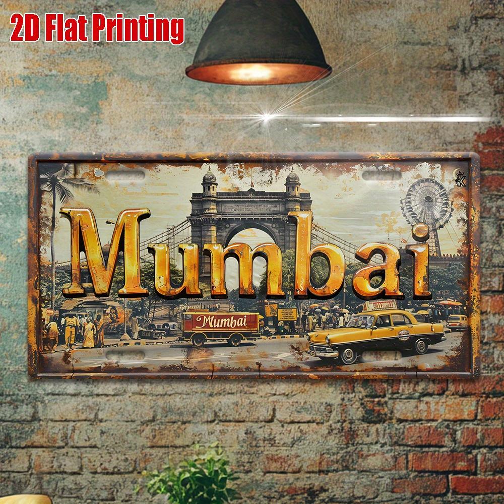 D Flat Vintage Metal Decorative Art Sign D Flat X Inch HighDefinition Uv Printed Perfect For Living Room Bar 15x30cm(5.9x7.8inch)