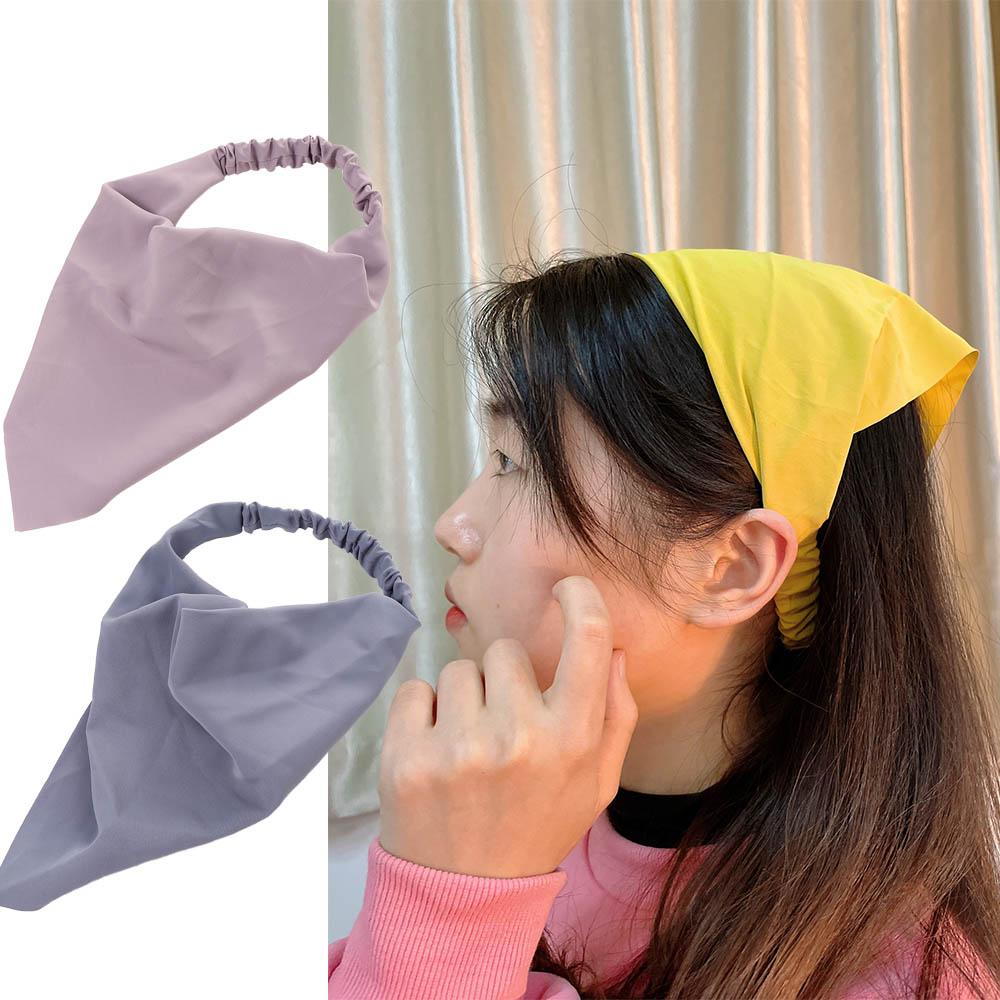 Hair Band Vintage Elastic Women Hair Accessories Headwrap Bandana Triangle Hair Scarf Turban
