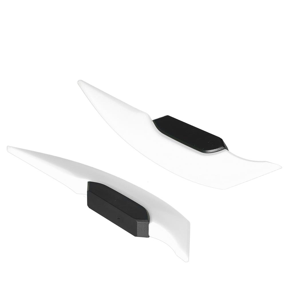1 Pair Motorcycle Side Winglet Aerodynamic Wing Spoiler Universal for Motorbike Electric BikesWhite