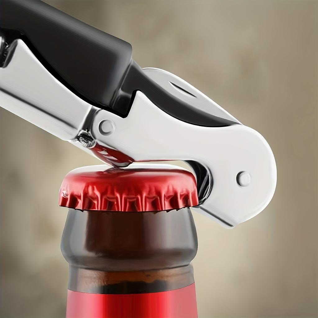 1pc, Easy-Glide Stainless Steel Corkscrew - 4.7" Effortless Wine Opener For Home & Rv Use
