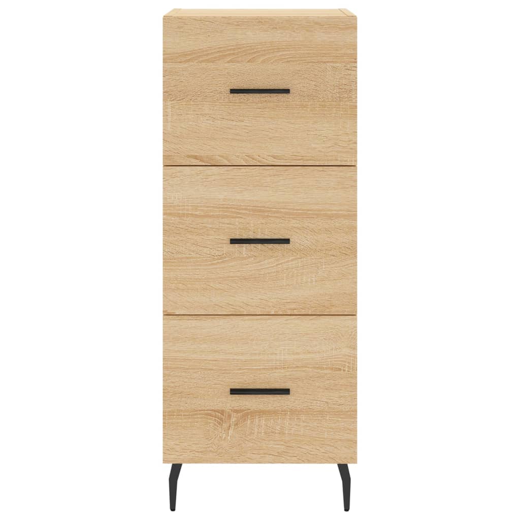 vidaXL Sideboard Sonoma-Eiche 34,5x34x90 cm Holzwerkstoff