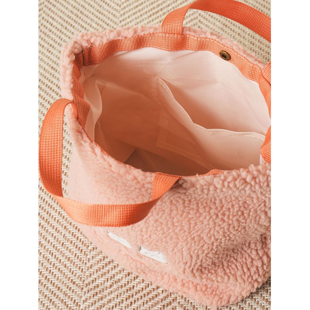 Daiso Winter Together Poggle Tote Bag Pink