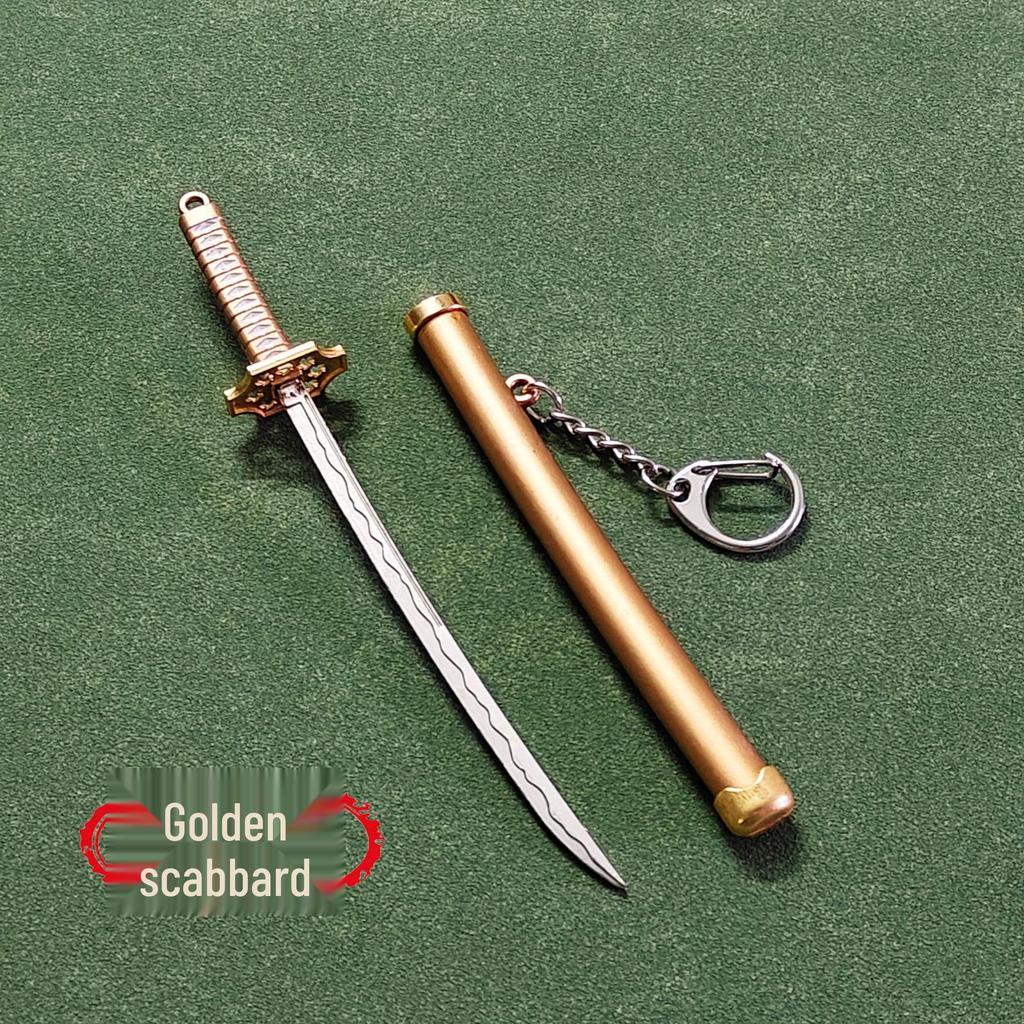 Zoro Shuusui Samurai-Schwert Schlüsselanhänger: Anime Metalllegierung Miniatur Anhänger