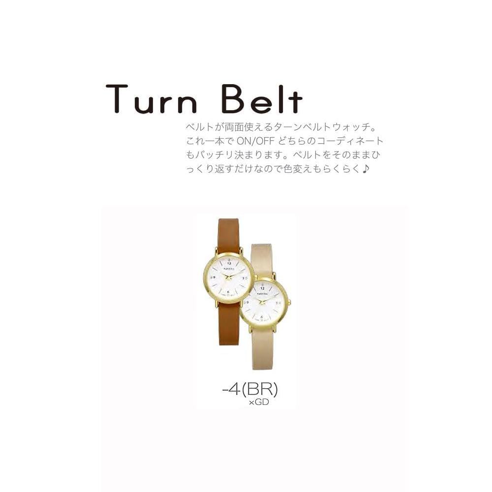 [Fieldwork] Fieldwork Watch Analog Tenfi Diameter 28.5mm Reversible Leather Strap Brown Gold ST224-4 Women's