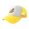 Yellow Pink Butterfly Baseball Cap Big Size Hat Golf Vintage Visor Man Womens