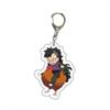 Anime Demon Slayer doll toy Kimetsu No Yaiba Blade of Ghost Keychain Acrylic Pendant Car Key Chain Fans kids Xmas Gift Jewelry