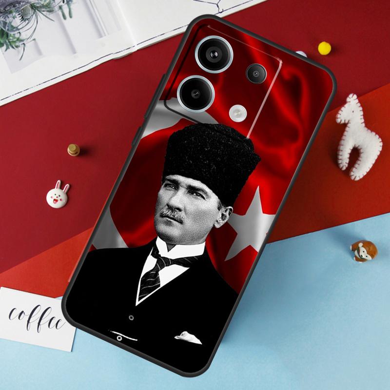 Türkei Mustafa Kemal Atatürk Hülle Für Xiaomi Redmi Note 14 12 11 10 13 Pro 15 Pro Plus Redmi 15 14C 10C 12C 13C 15C Abdeckung