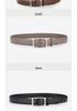 Women's 2024 Genuine Leather Belt - Versatile, Soft Cowhide Waistband for Jeans, Decorative Black.