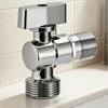 Polished Chrome Zinc Alloy Corner Valve Faucet for Plumbing with For Durable Construction and Easy Installation