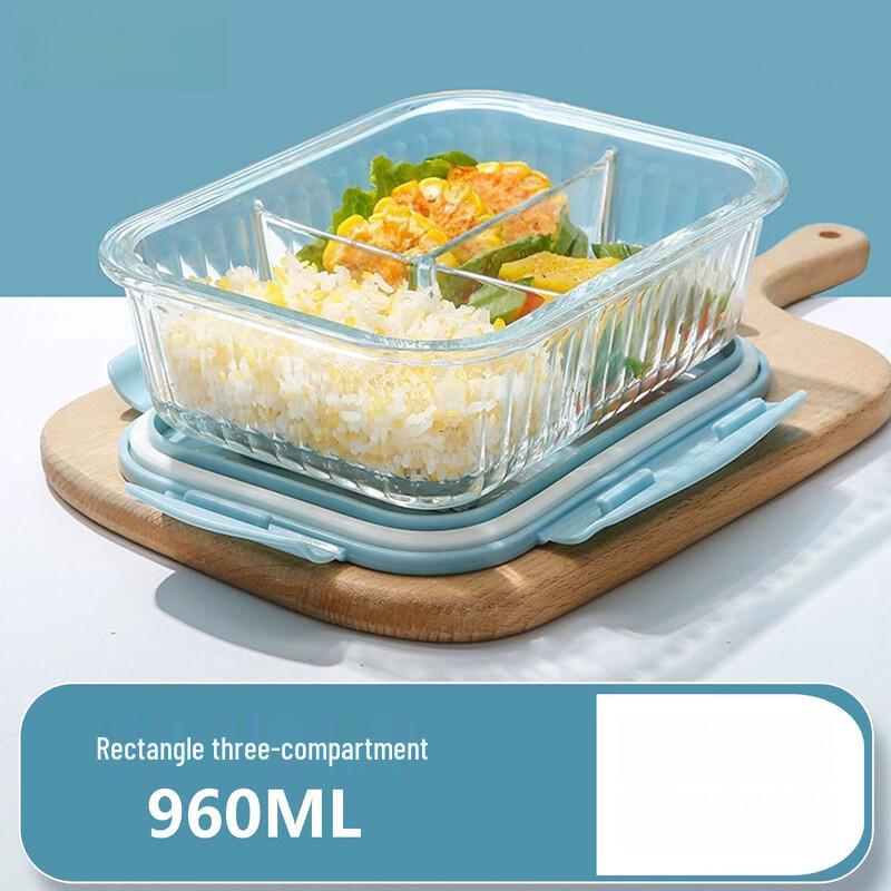 Контейнер для приготовления еды RuHan Glass Sky Blue