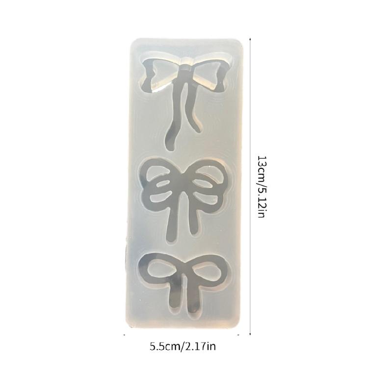 Silicone Pendant Mold Bowknot Shape Jewelry Making Supplies Hand Making Supplies