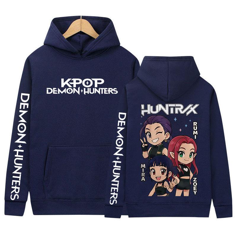 2025 K-pop Demon Hunters Movie Graphic Hoody Men Women Casual Fashion Pullover Sweatshirts Vintage Aesthetic Long Sleeve Hoodies