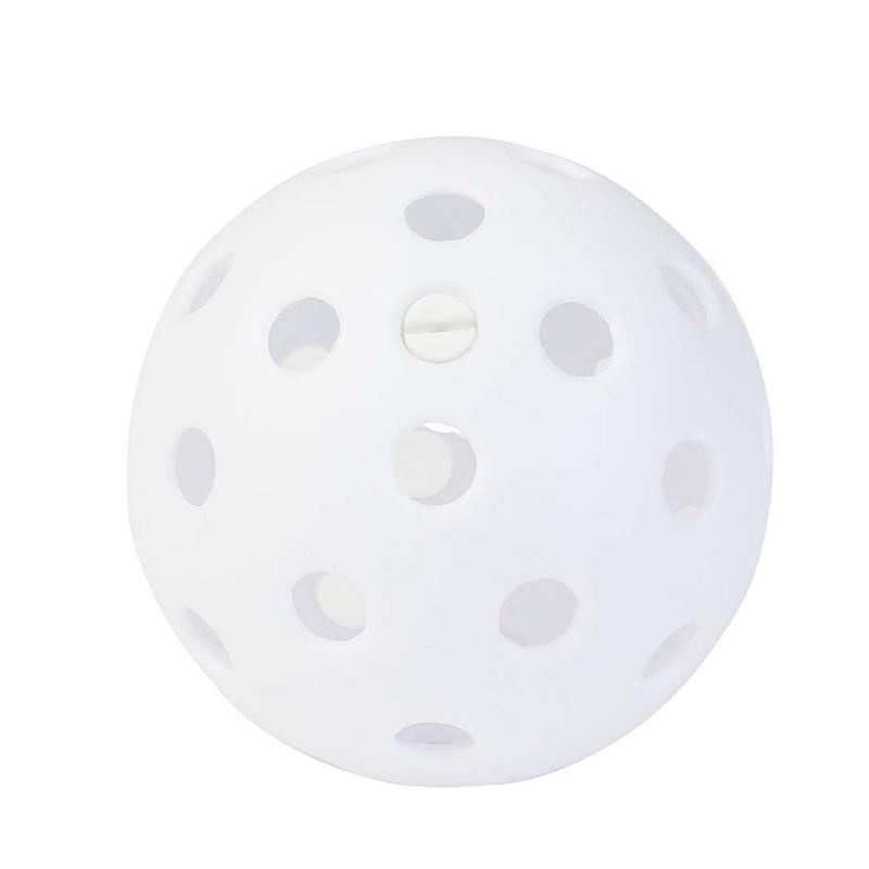 

74 мм 40 отверстий Светящийся Пиклбол Прочный Разноцветный Эластичный Для Пожилых Теннис Светящийся в Темноте ПЭ Мяч Для Помещений Уличный белый