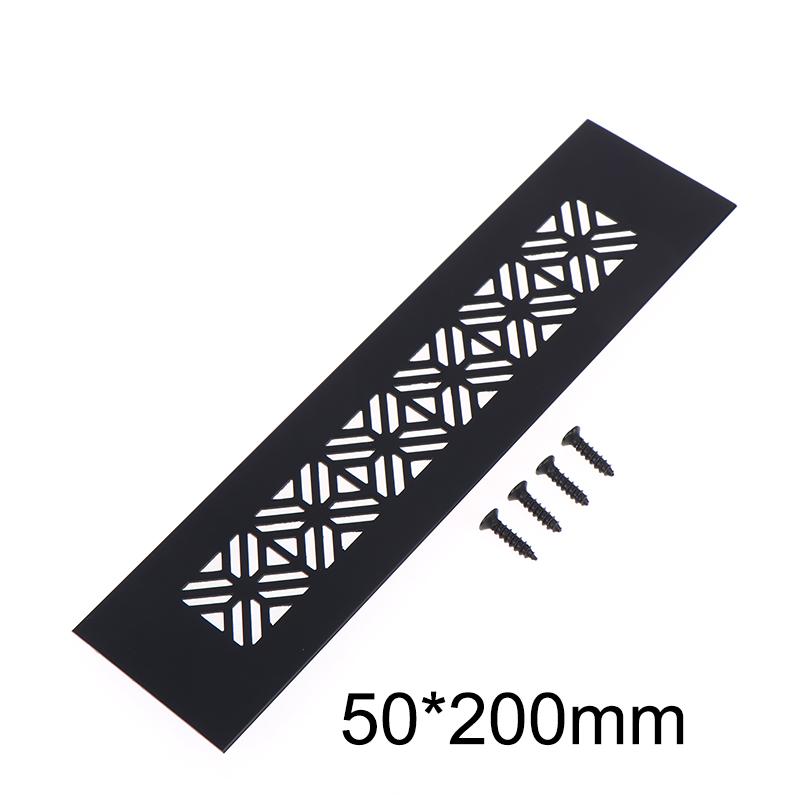 Aluminum Alloy Vents Cover Rectangle 50 Wide Air Vent Decor Louver Breathable Mesh Ventilator Grille Cover
