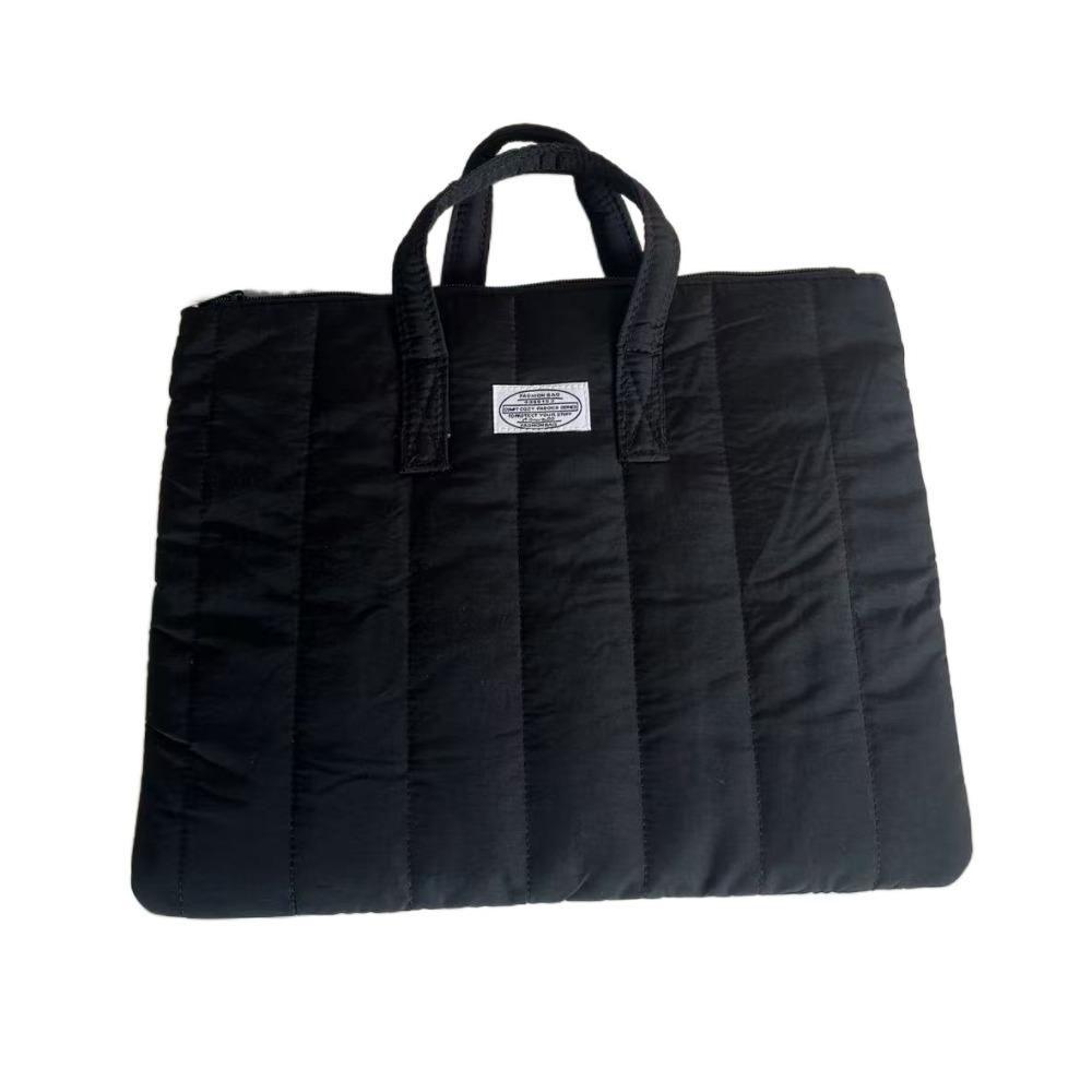 

Breathable Laptop Handbag Large Capacity Laptop Sleeve Tablet Carrying Case Office Use чёрный