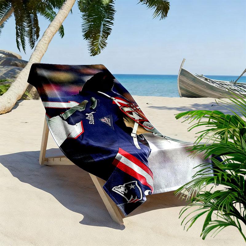 Brady Print Beach Towel, Large Soft Quick Dry Towel for Beach Camping Swimming