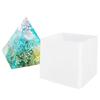 HappyHome Extra Large Pyramid 15cm Silicone Mold for Orgonite, Includes Cloth