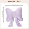 Bow Throw Pillow Couch Cute Versatile Modern Soft Seat Cushion Ornament for Sofa, Bedroom,