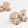 Elephant Wooden Whale Rabbit Dinosaur Animal Shape Bus Children Toys Car
