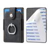 Phone Holder Wallet Case Card Slot Holder PU Leather Back Sticker Adhesives With Ring Stand For Mobile Phone iPhone Samsung