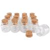 24ks 30*30*17mm 10ml Mini skleněné lahvičky přání Malé skleničky Vzorky s korkovou zátkou svatební dar