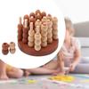 Four in A Row Holiday Board Game Wooden Portable Party 4 Set