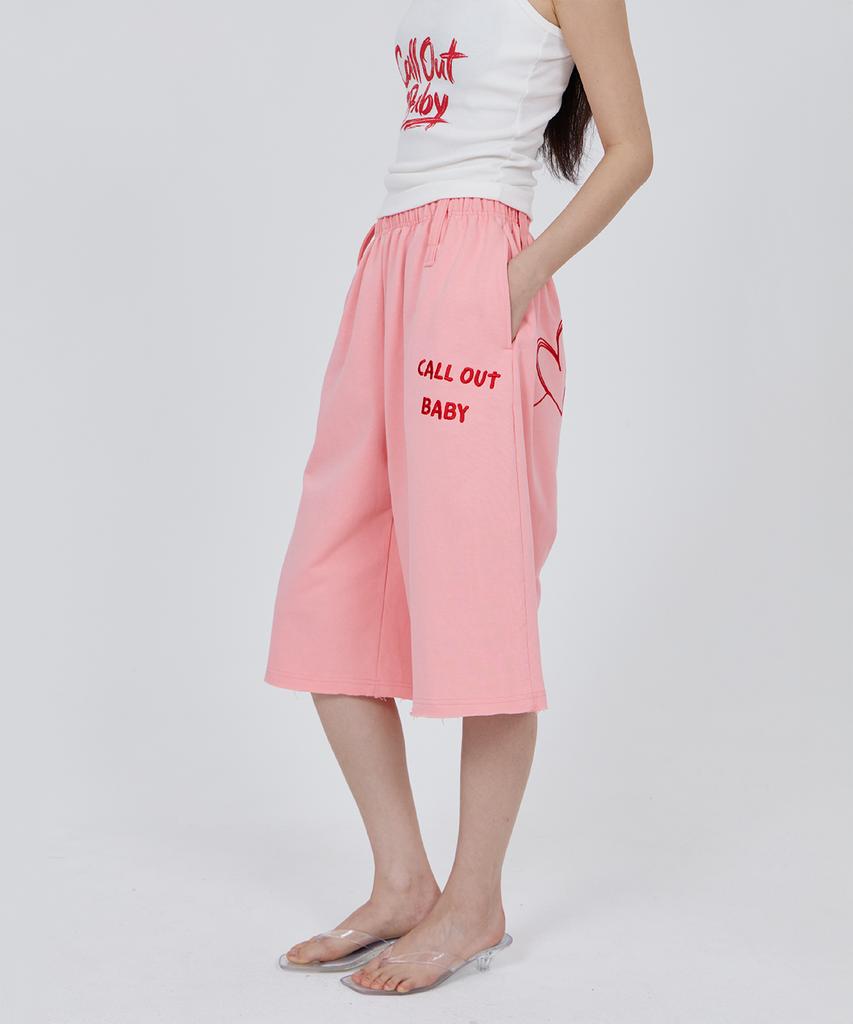 CONY Connie Callout Baby Sweat Shorts / Pink