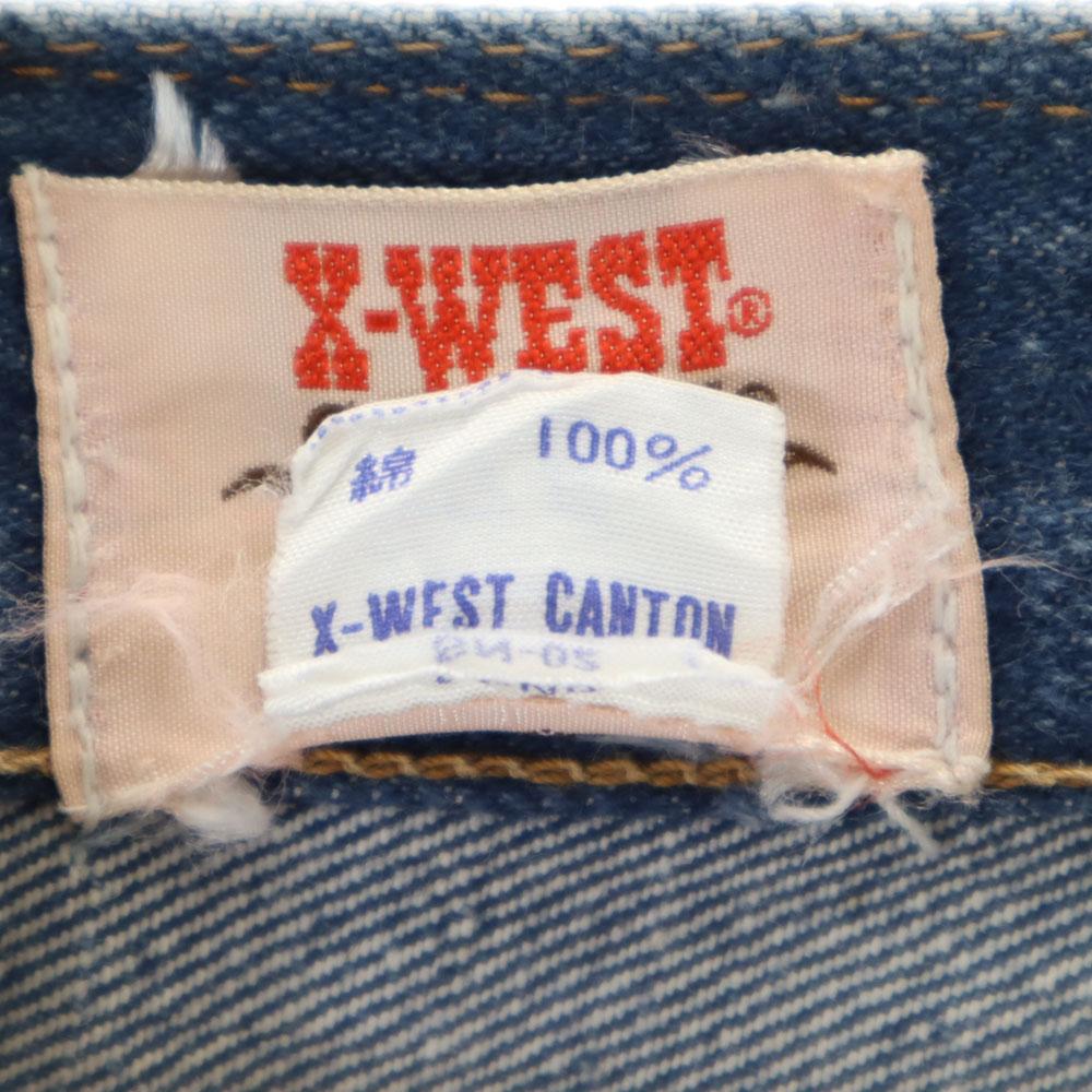 Canton 70. léta vintage Rovné džínové kalhoty 76 X-WEST Džíny Pánské Použité