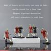 Funny Football Sport Lover Soccer Fans Kick The Ball Style Action Figure Statues Home Ornament Sculpture Desk Decor Figurine Toy