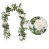 Handmade Faux Fake Plant Ivy Welcome Sign Eucalyptus Garland Garland Artificial Flower Rose Vine Home Decro