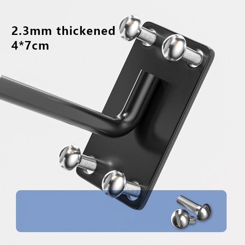 1Pc Black White Motorcycle Helmet Holder Hanger Rack Wall Mounted Hook For Coats Hats Caps Helmet Rack Black Steel Accessories