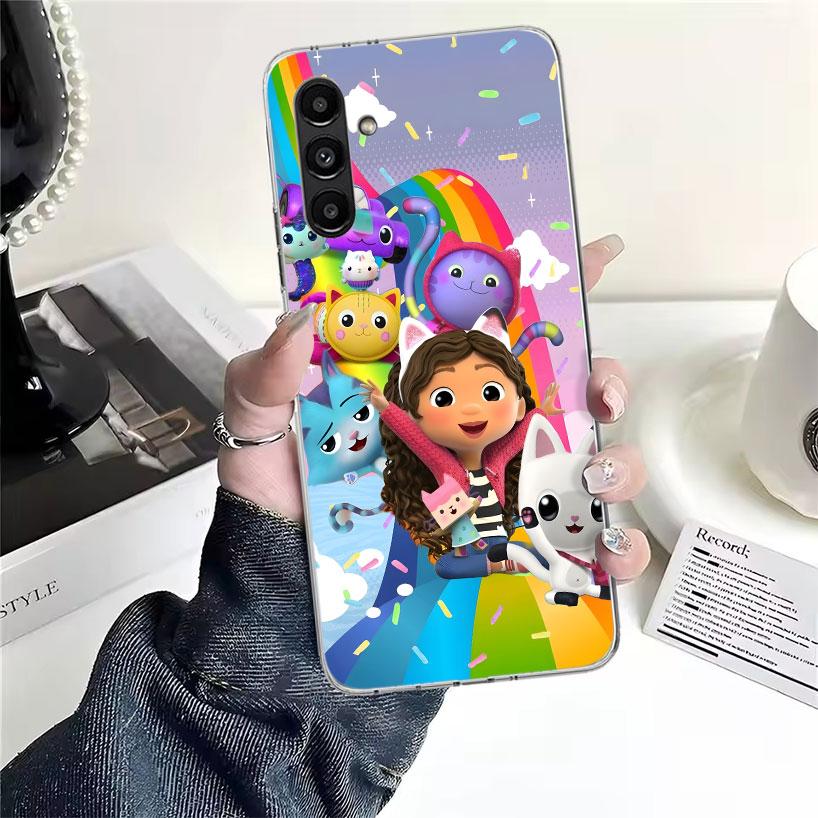 Cartoon Gabbys Dollhouse Phone Case For Samsung Galaxy A13 A14 A15 A16 A17 A53 A54 A55 A56 A57 A33 A34 A35 A36 A37 A23 A24 A25 A