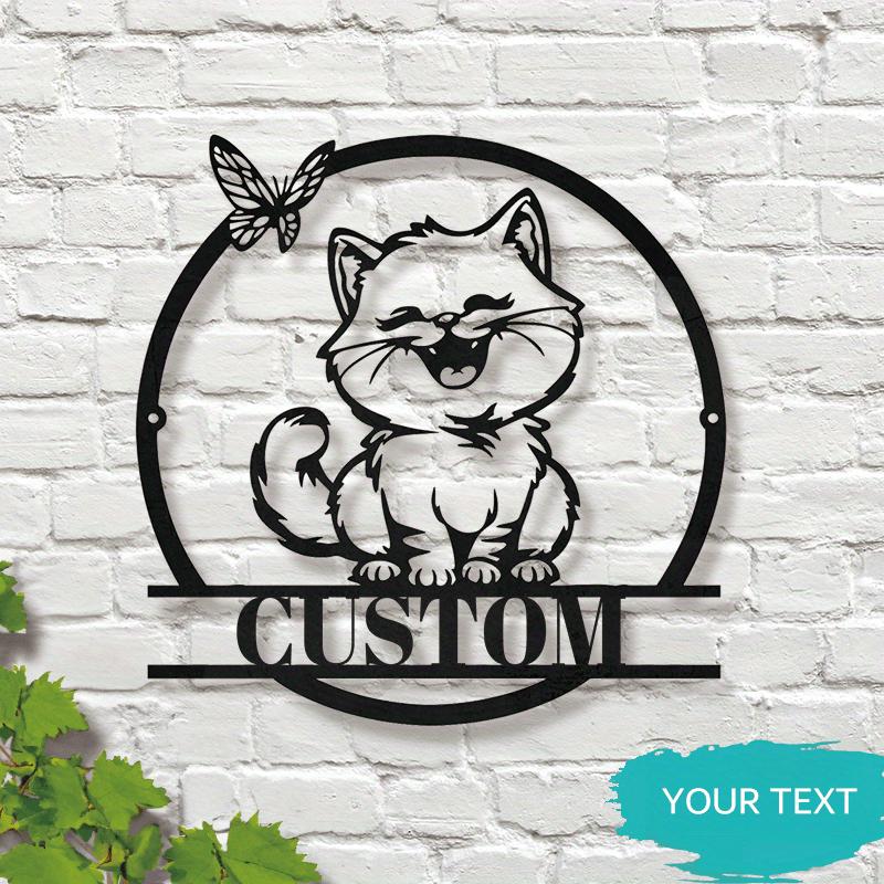 

Metal Wall Art Cat Lovers Home Decor Garden Sculpture Outdoor Gift