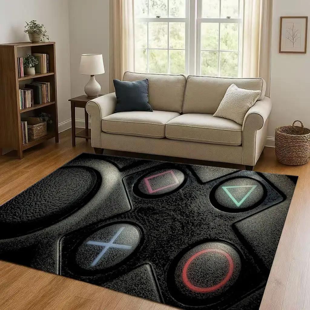 27 Style Game Zone Sign Gamer Controller Living Room Non-Slip Area Rug Carpet For Bedroom Kids Playroom Sofa,Home Decor Doormat