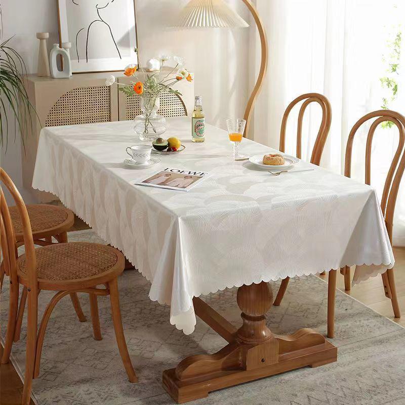 Waterproof, Scald-proof, Oil-resistant PU Tablecloth - European Style for Dining, Hotel, Restaurant, or Coffee Table.