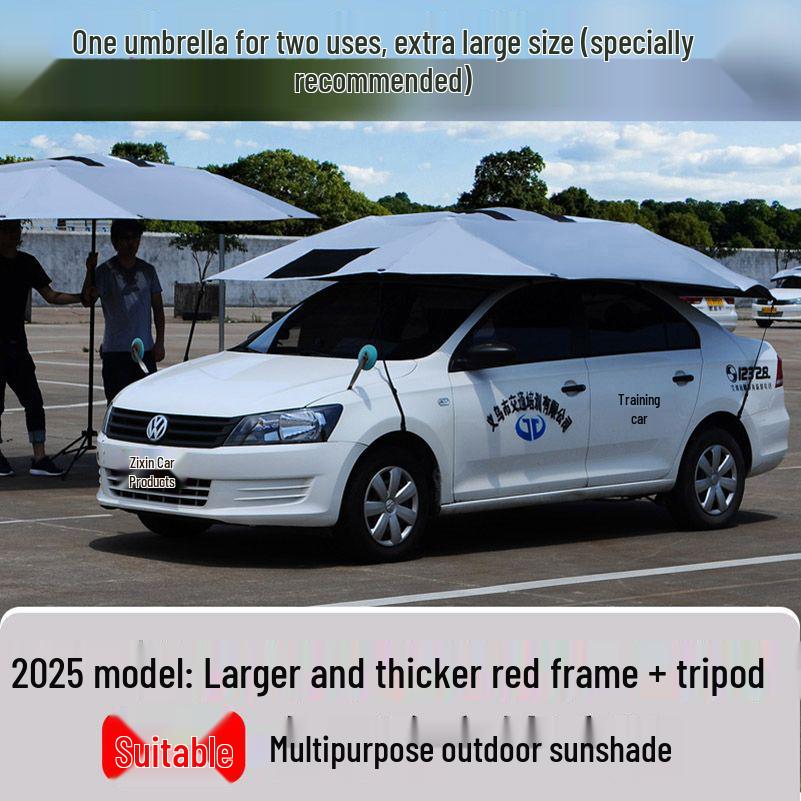 Coach Car Sunshade: Driving School Special Folding Roof Canopy Umbrella