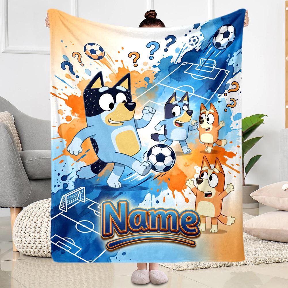 Halloween Friends Customize Text Blanket Gift Customizable Blanket Comfortable Great for Picnics Bedding Livingroom Bed Four Seasons Multipurpose