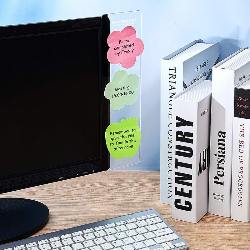 Computer Peripheral Frame Message Board Acrylic Office Note-taking Wonder Monitor Side Memo Note Board