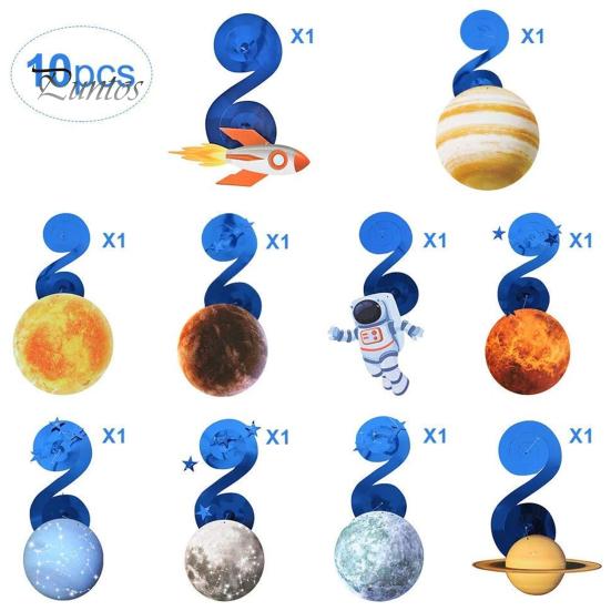 10 Teile/satz Sonnensystem Hängende Ornamente Dekorationen Weltraum Party Planeten Liefert Weltraum Dekorationen Weltraum Party Stern Dekorationen Raum