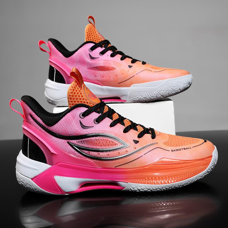 

Professional Basketball Shoes Men S And Women S Youth Students Breathable Non-Slip Sports Shoes Shock Absorption High-Quality Actual Basketball Shoes 45