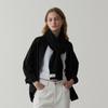 ODER Hole Cashmere Muffler - Black