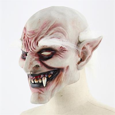 Halloweenská maska Bezpečná a pohodlná taška Populární strašidelná ďábelská maska na Halloween Latexová pokrývka hlavy Ventilovat Upíří maska Latex