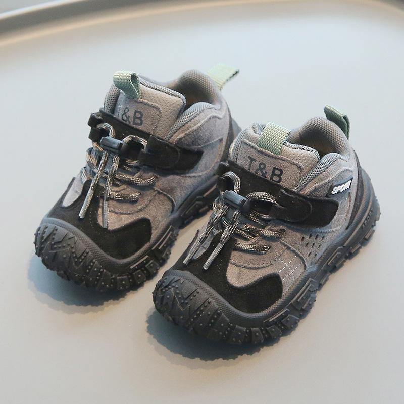 Children's Sports Shoes 2025 Spring and Autumn New Boys' Dad Shoes Running Girls' Mountaineering Shoes Soft-soled Baby Casual Shoes