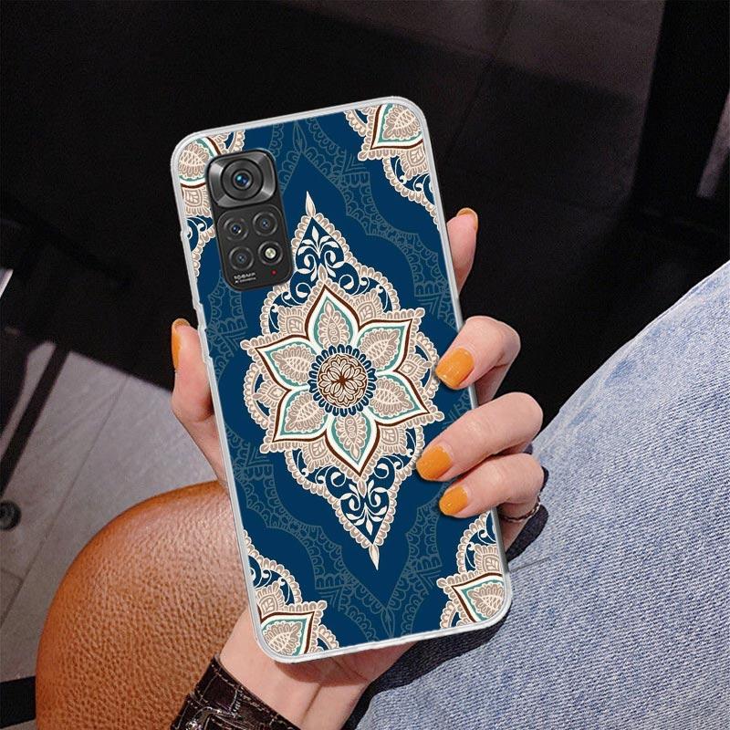 Totem Mandala Colorful Flower Phone Case For Xiaomi Redmi Note 15 14 13 12S 12 11 Pro Plus 14S 11S 11E 10 10S 11T 5G Personalize