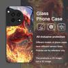 Stylish Chinese-Style Red Horse Print Tempered Glass Phone Case for OnePlus 13R 12 11 10 ACE2 ACE3 Pro Nord2T 4 2 CE3 Lite Cover