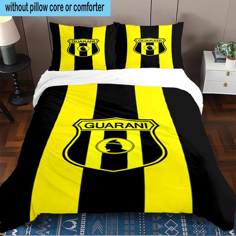 Guarani Football Crest 3PCS Bedding Set 2D Printing (Includes 1 Duvet Cover + 2 Pillowcases Coreless), Bedroom decor,Fan Gift