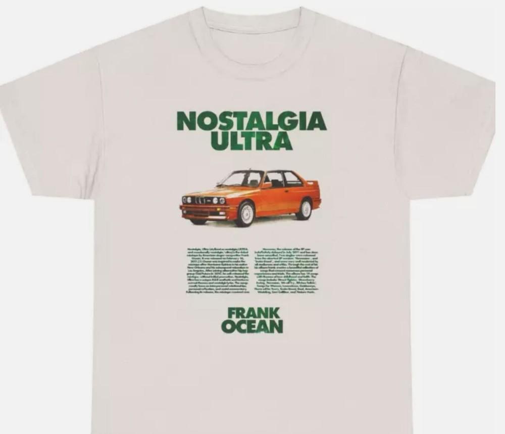 Футболка Фрэнка Оушена, Nostalgia Ultra, Графическая футболка Фрэнка Оушена, Мерч, Подарок для фаната, Унисекс футболка M
