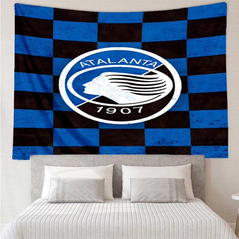Football Atalanta League Printed Tapestry, for Bedroom,Livingroom, dormitory, Large Wall Decor, Fabric Decor Fan Birthday Gifts